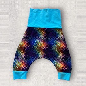 Psychedelic Baby Harem Pants 0-3 months Festival Hippie Baby Pants